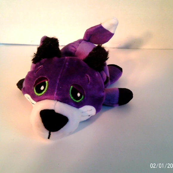 Cutetito Purple and Black Dog Plush Toy - Picture 1 of 9